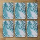 image 4 of Marble In Blue (Coaster)