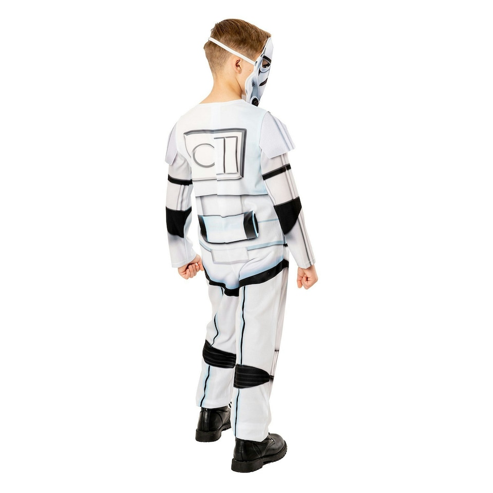 image 1 of Star Wars Childrens/Kids Green Collection Stormtrooper Costume - White/Black - 3-4 Years 3