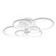 image 1 of Living and Home Nordic Modern Circular LED Semi-Flush Ceiling Light White