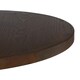 image 3 of Interiors by Premier Elegant Walnut Veneer Finished Table With Frost Black Leg, Stylish Round Design Garden Table, Solid Table
