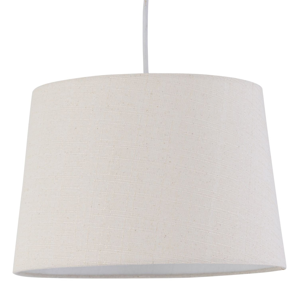 image 1 of Zoey - Natural Linen Easy Fit Pendant or Lamp Shade | Brown | Medium | 1