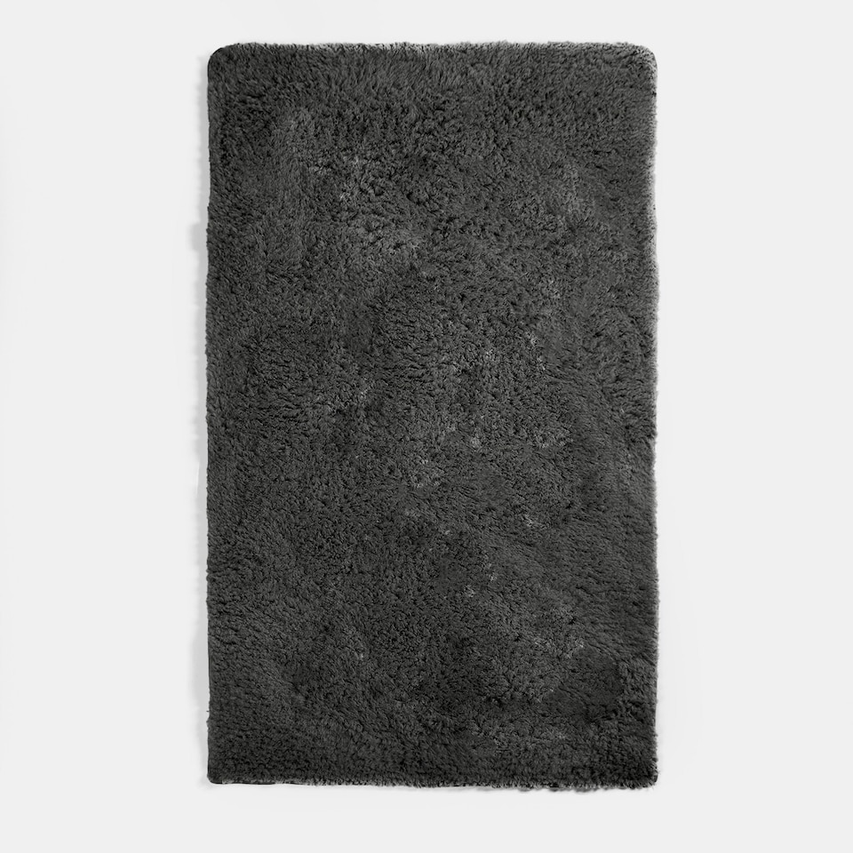 image 1 of OHS Soft Shaggy Textured Plush Carpet Floor Rug, 160x230cm - Charcoal