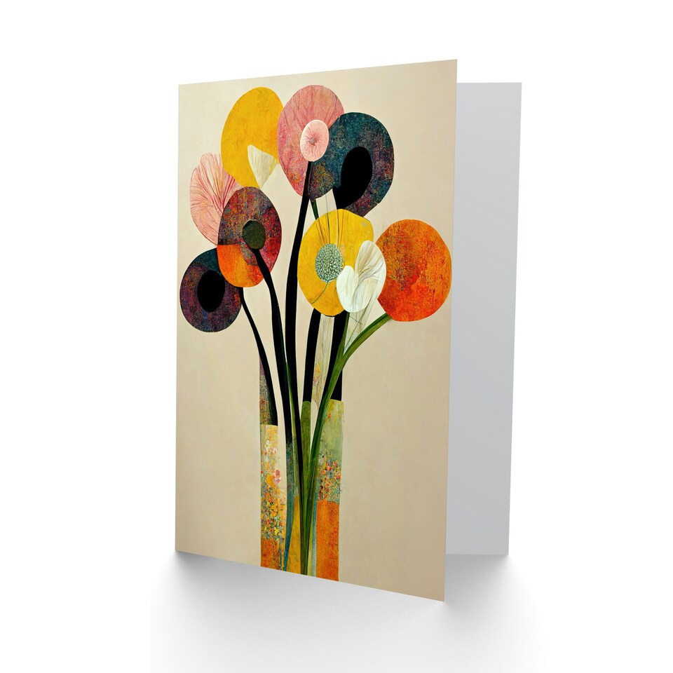 image 1 of Mothers Day Card Spring Flowers Floral Mum Card