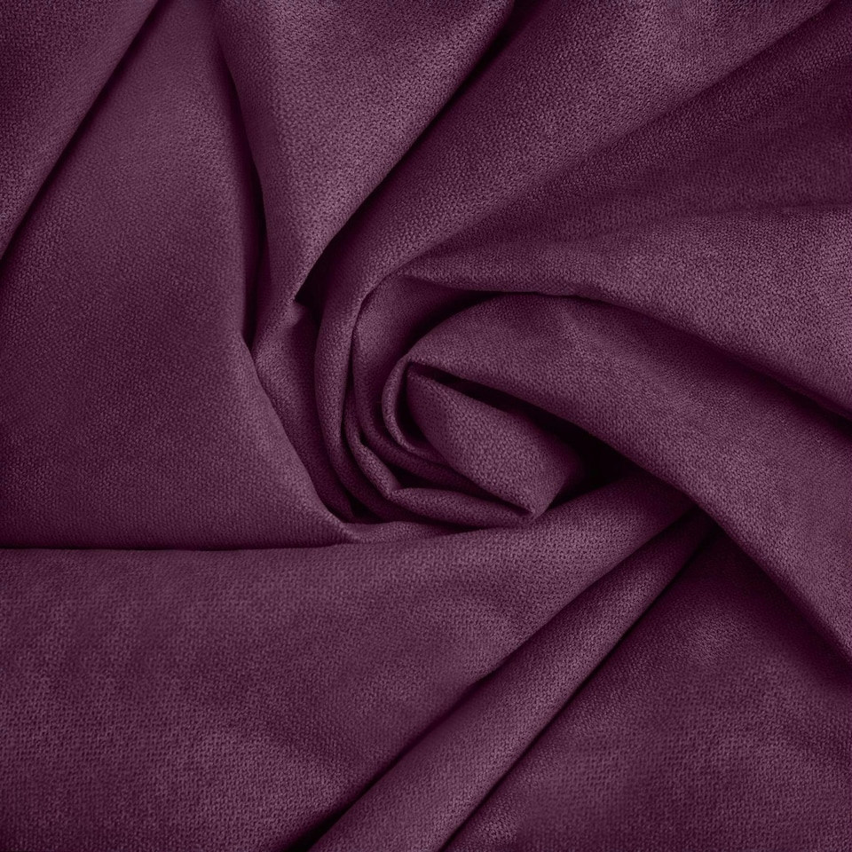 image 1 of Velvet Chenille Unlined Ring Top Curtains - 142cm x 229cm - Aubergine