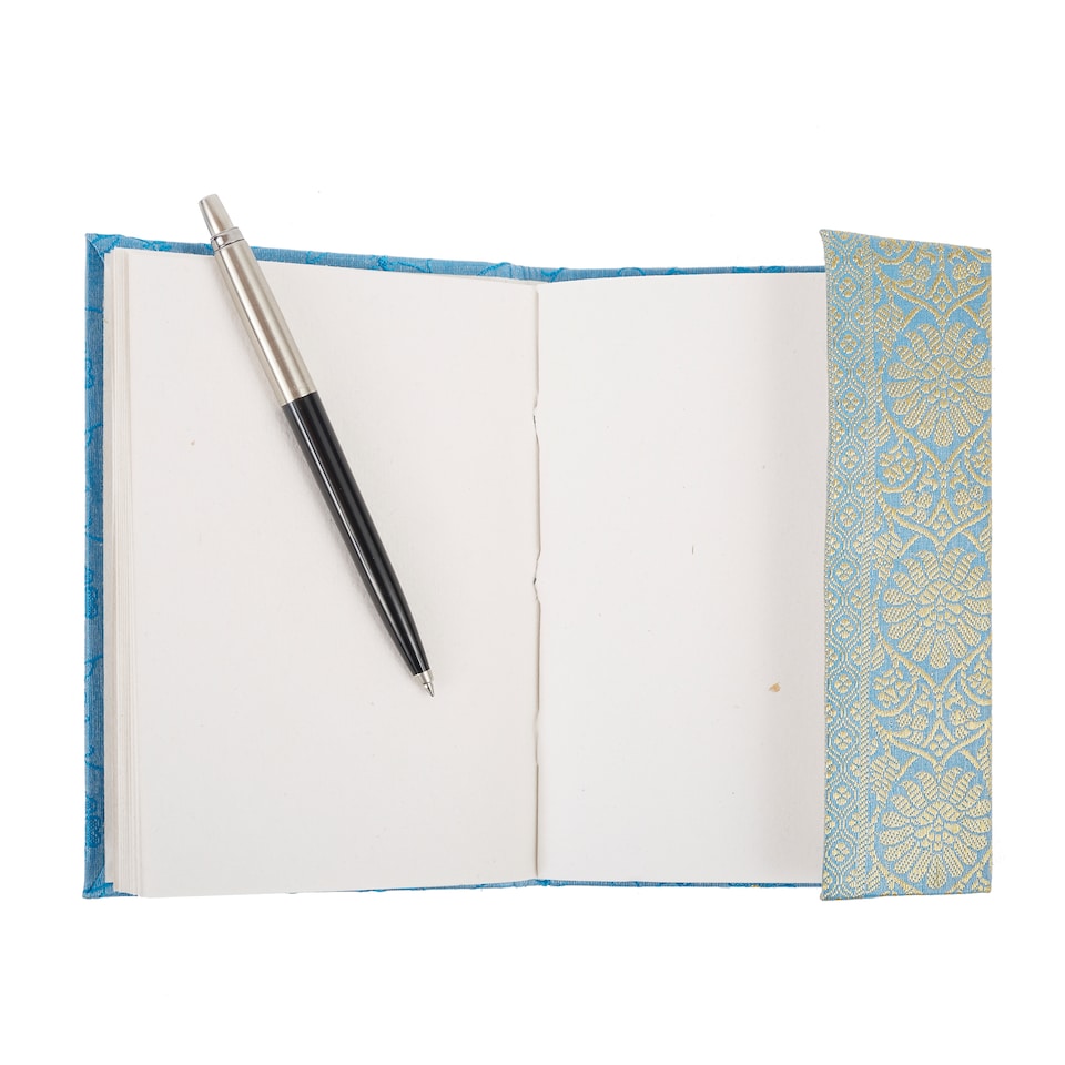image 1 of Medium Sari Fabric Notebook