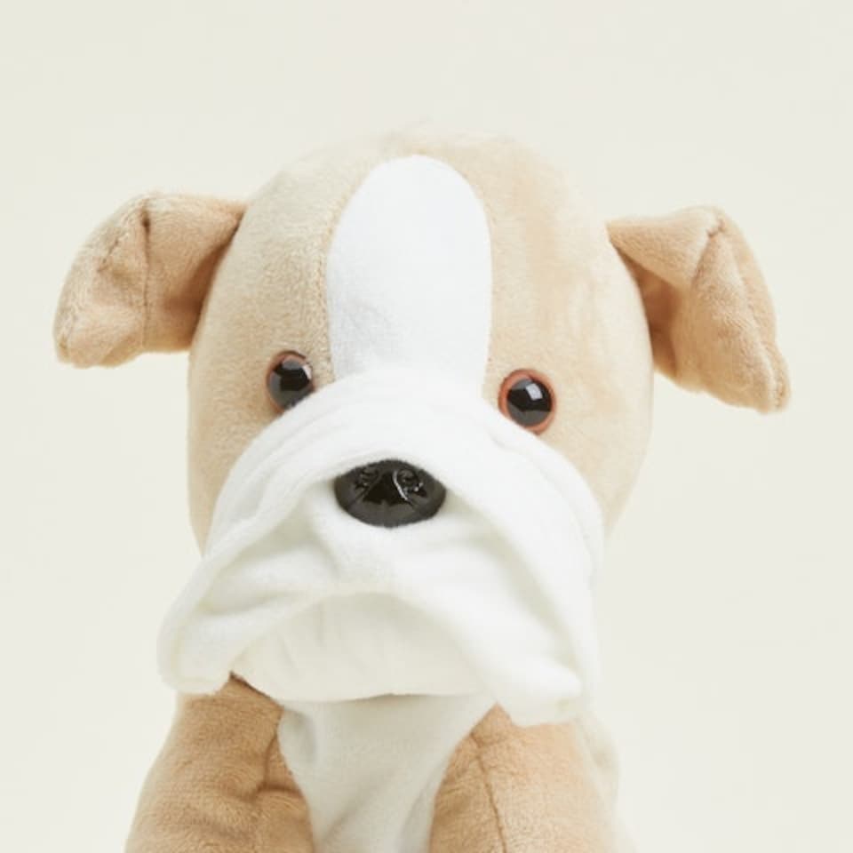 image 1 of Warmies Plush Bulldog Microwavable LARGE