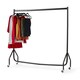 image 1 of House of Home Heavy Duty Clothes Rail 4ft Long x 5ft Tall Black Quality Metal Stand Rack | Black
