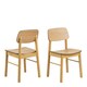 image 1 of Barlow Dining Chair in Matt Oak Set of 2