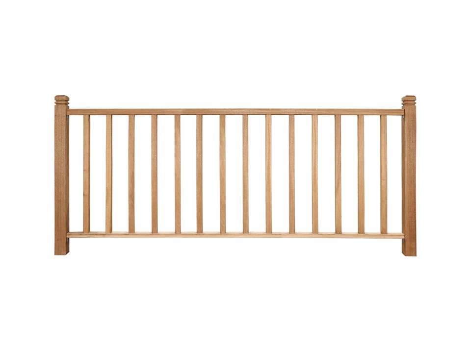 image 1 of eDecks Hardwood Timber Decking Handrail System Starter Kit - 2570mm