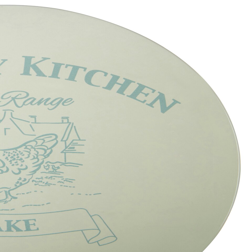 image 1 of Country Kitchen Cream Cake Stand Blue