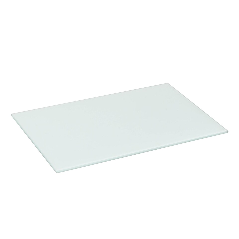 image 1 of Harbour Housewares Glass Placemats - 40 x 30cm - White - Pack of 6 | White | White