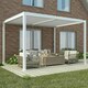 image 1 of Deluxe White Veranda with Louvered Shutter Roof 3m x 6m