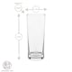 image 3 of LAV Liberty Highball Glasses - 360ml - Clear - Pack of 6 | Clear | Transparent