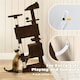 image 6 of Yaheetech 137cm Tall Cat Tree with Scratching Posts Brown