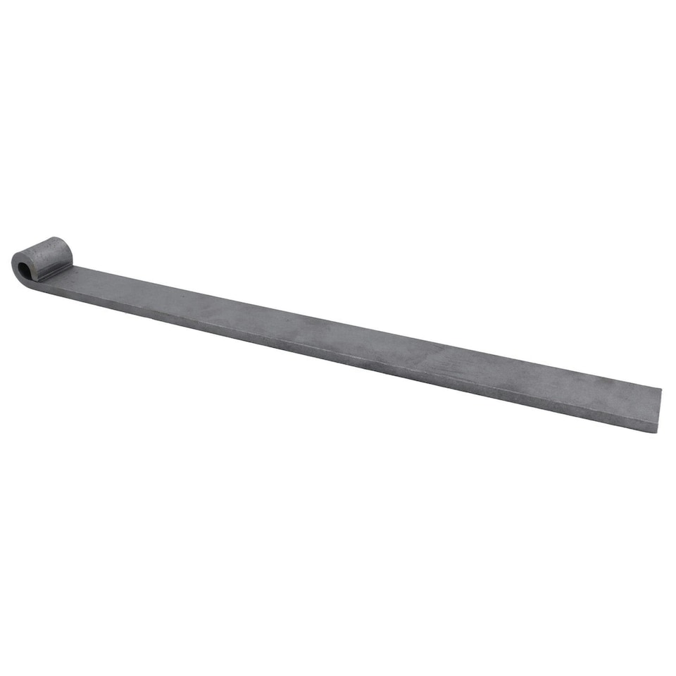 image 1 of Trailer Tailgate Strap Hinge Self Colour 12.5mm Pin Weld On 460mm Long 6pc | Grey