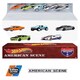 image 1 of American Scene 5 Car Set With Container 1:64 Hot Wheels Real Riders HFF44 LA10