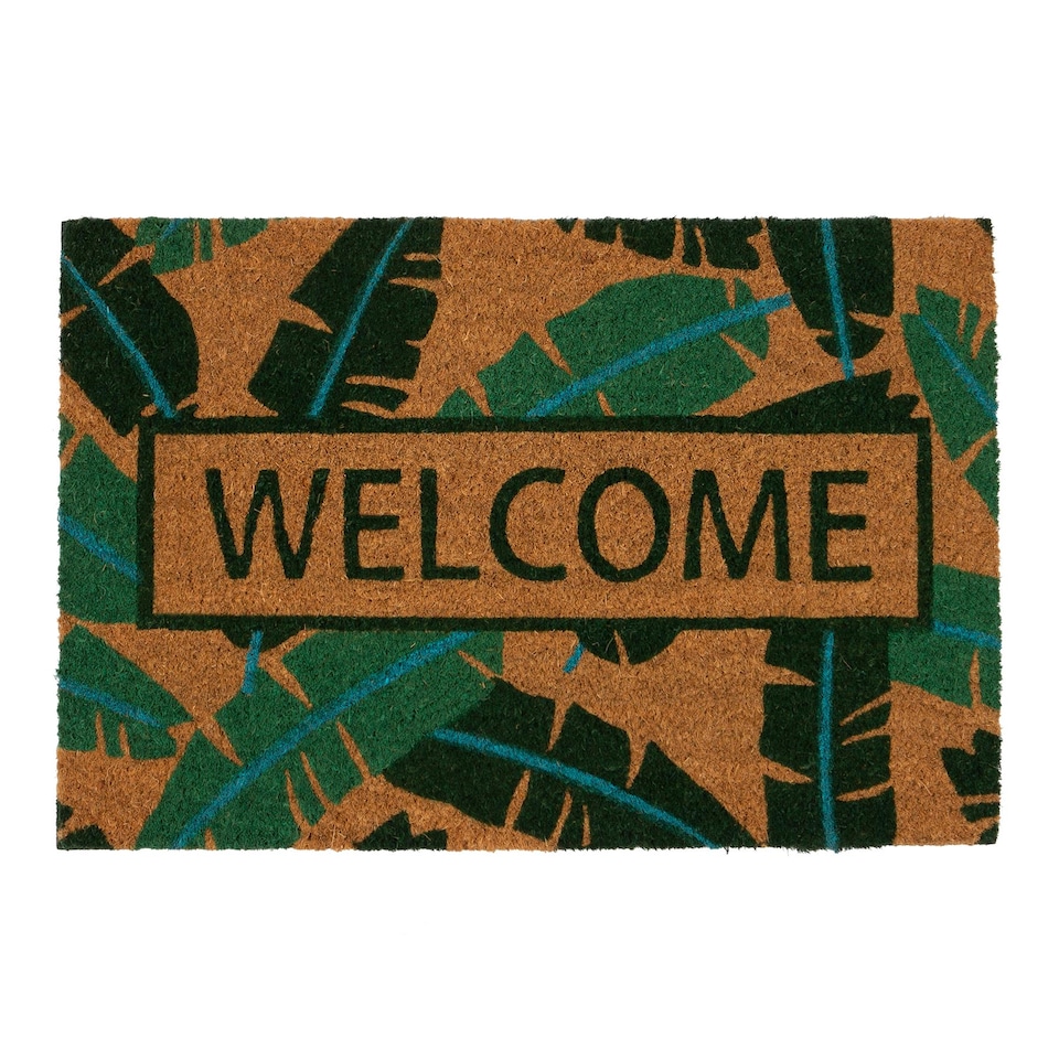 image 1 of Nicola Spring Coir Door Mat - 60 x 40cm - Banana Leaf