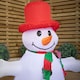 image 6 of 4ft (120cm) LED Outdoor Christmas Inflatables Snowman Indoor Light Up Decorations