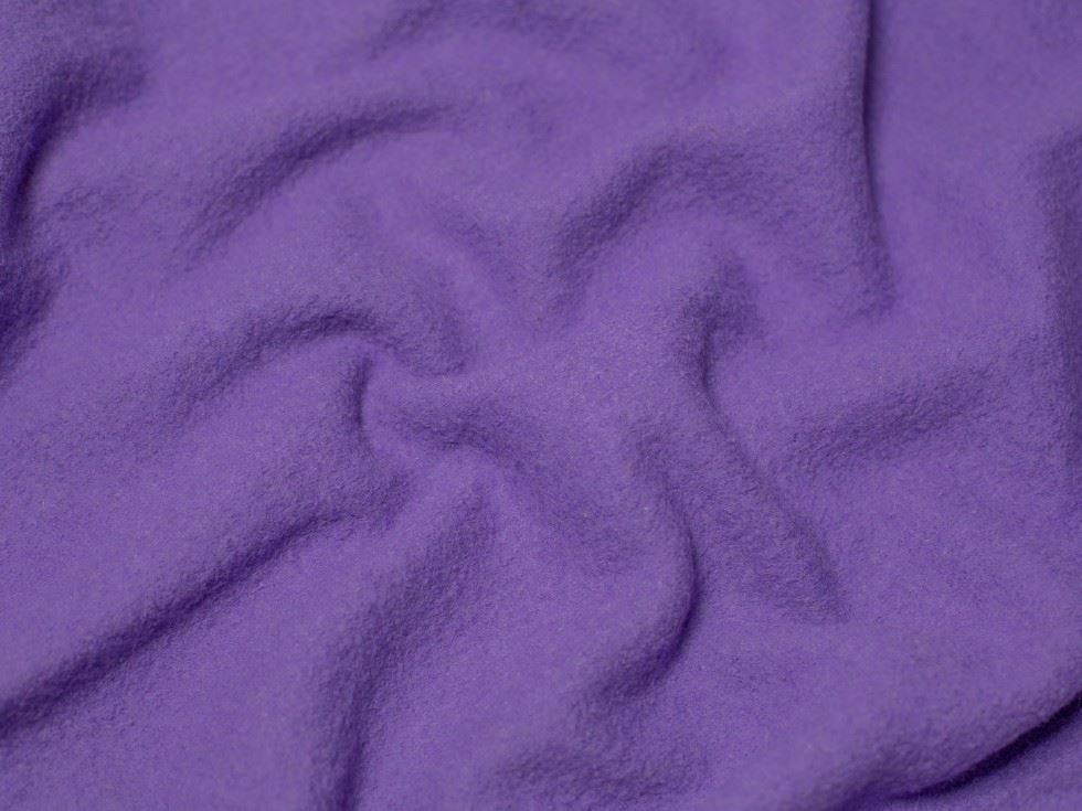 Minerva Core Range Purple 100% Pure Boiled Wool Coating Fabric for Dressmaking, 140cm / 55" Wide - per metre