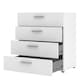 image 4 of Pepe Chest of 4 Drawers in White