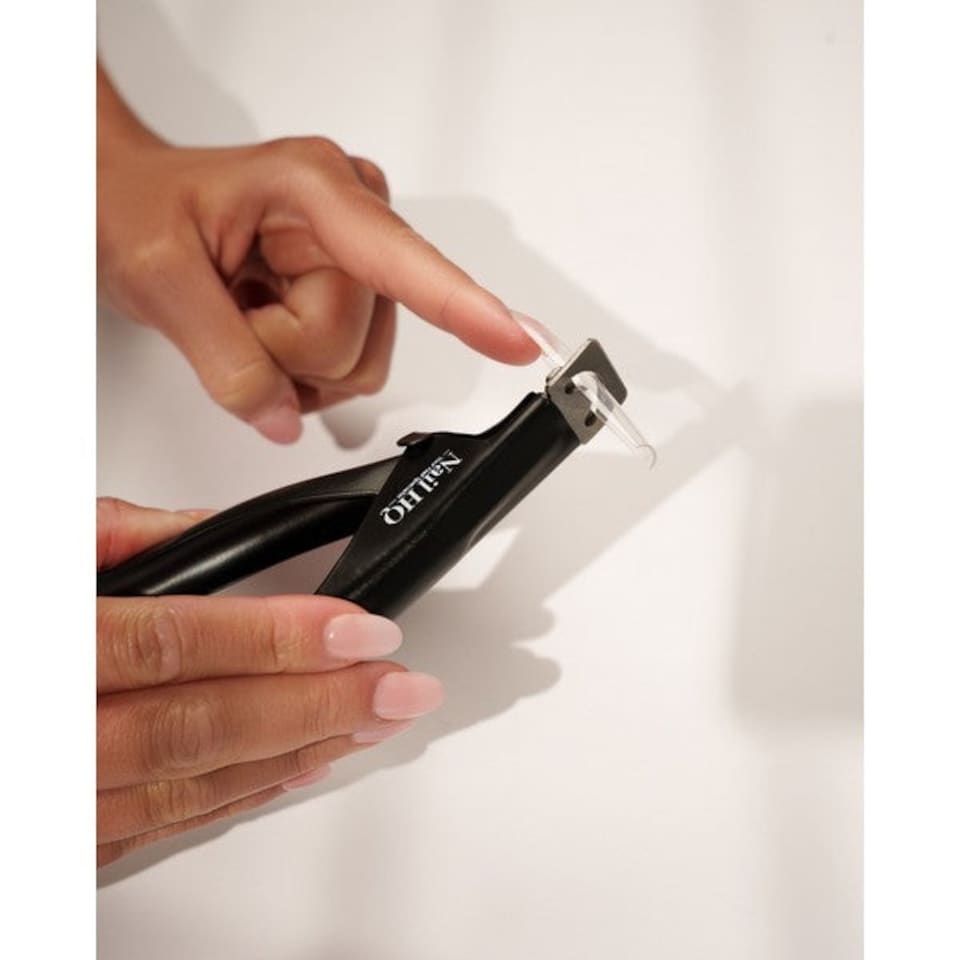 image 1 of Nail HQ Acrylic Nail Clipper - Curved Stainless Steel for Nail Extensions | Black