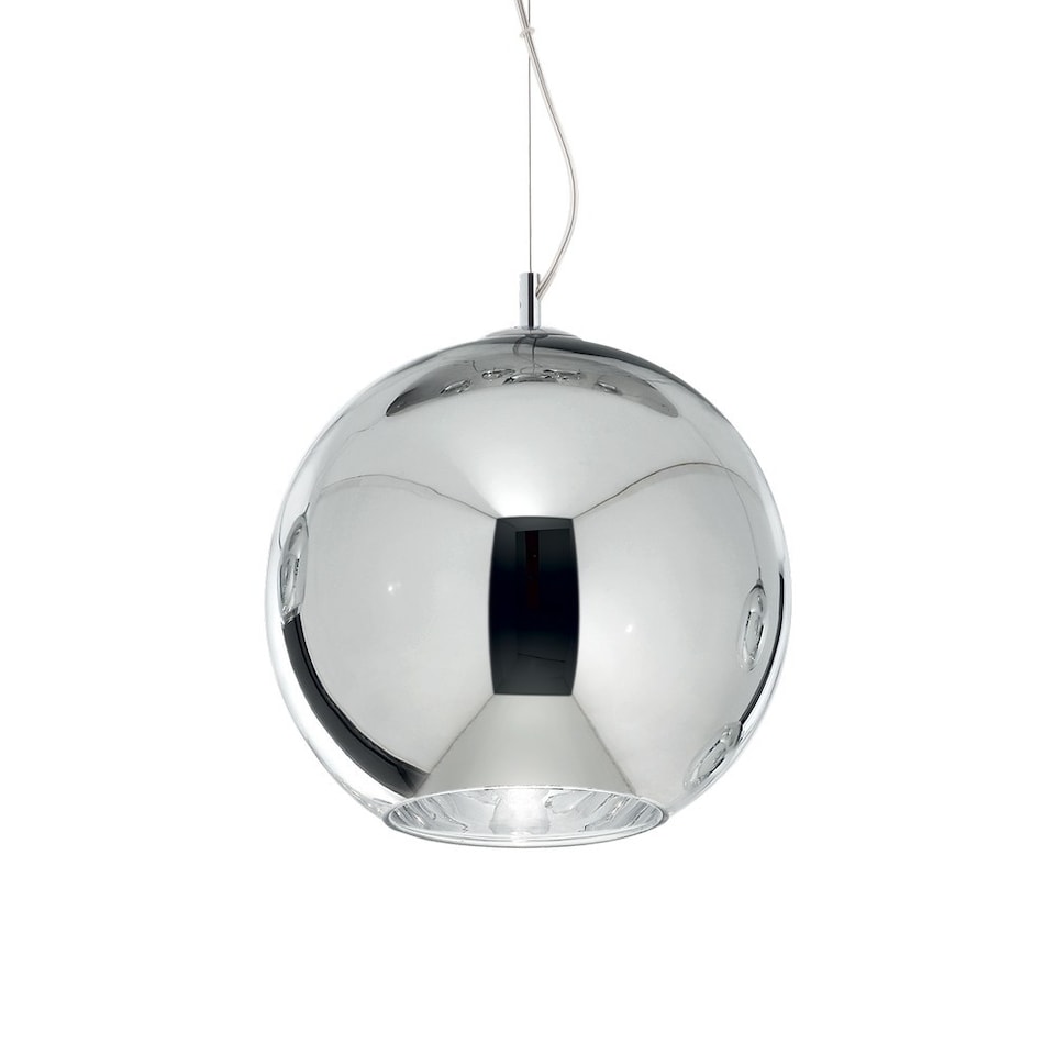 image 1 of Nemo Indoor Dome Ceiling Pendant Lamp 1 Light Chrome, E27