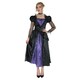 image 1 of Snow White Womens/Ladies The Wicked Queen Costume Dress - Black/Purple - XS XS