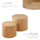 image 3 of Coffee Tables Danny  - 2 piece set, round, oak effect
