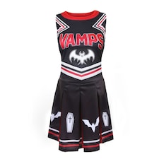 Vampire Cheerleader Costume | Black | M