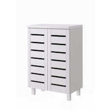 2 Door 4 Tier Shoe Cabinet