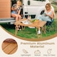 image 8 of COSTWAY Folding Camping Table Picnic Table w/ Storage Bag N/A
