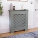image 1 of Vida Designs Oxford Radiator Cover Painted MDF Cabinet, Grey, 78cm