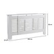 image 3 of Extending Radiator Cover Adjustable Wooden MDF Slatted Grill | White