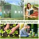 image 5 of Outsunny Polytunnel Walk-in Garden Greenhouse with Zip Door and Windows 3 x 2M