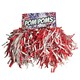 image 2 of Bristol Novelty Pom Poms (Pair) - Red/White - One Size