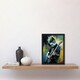 image 2 of Punk Music Yellow Guitarist Playing Home Decor Black Framed Wall Art Print A4