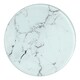 image 7 of Harbour Housewares 12pc Round Glass Placemats & Round Coasters Set - 30cm - Marble | White | Marble