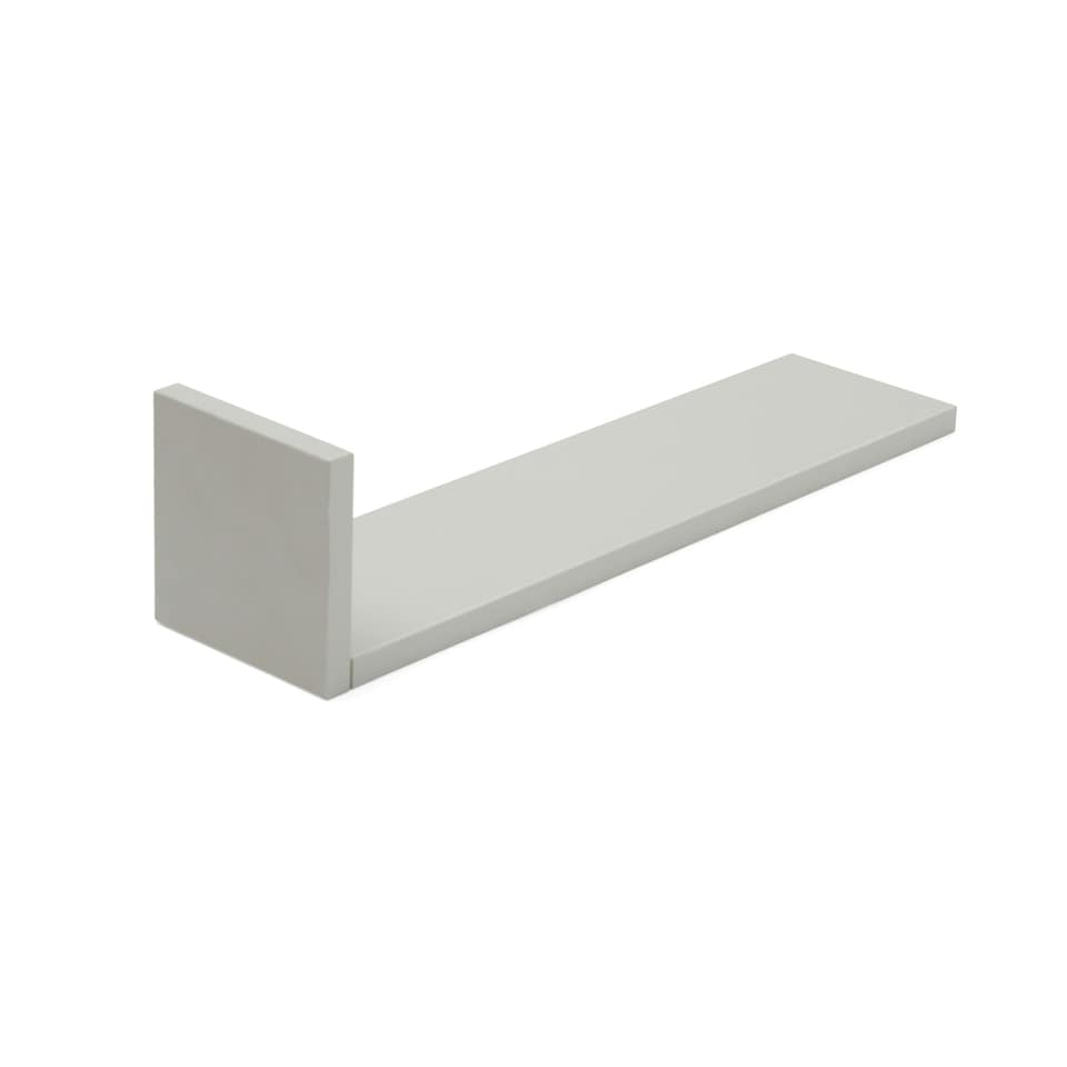 image 1 of Tutti Bambini Set of Three L-Shaped Wall Shelves - Dove Grey