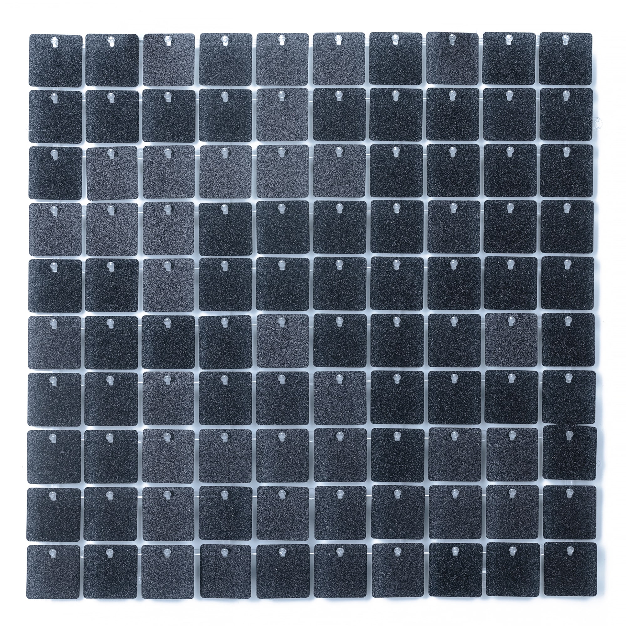 Neel Blue Glitter Shimmer Sequin Wall Panels, 30cm x 30cm in Black | Size: 30 cm x 30 cm
