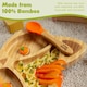 image 4 of Tiny Dining Children's Bamboo Suction Fox Plate - Orange Orange