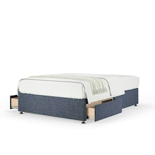 Neptune Spring Midnight Linen 2 Drawer Divan Set Super King