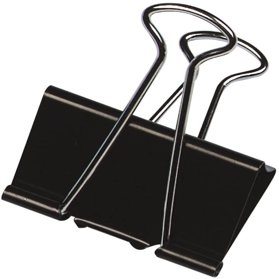 image 1 of Q-Connect Foldback Clip 51mm Black (Pack of 10)
