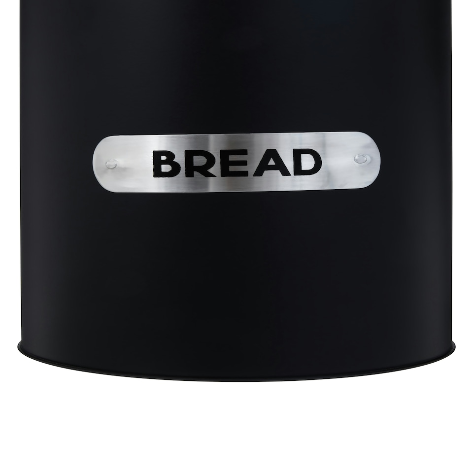 image 1 of Liberty Black Enamel Bread Bin Black