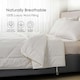 image 7 of Homescapes Australian Wool 400 GSM Heavy Duvet, Double | White | Double