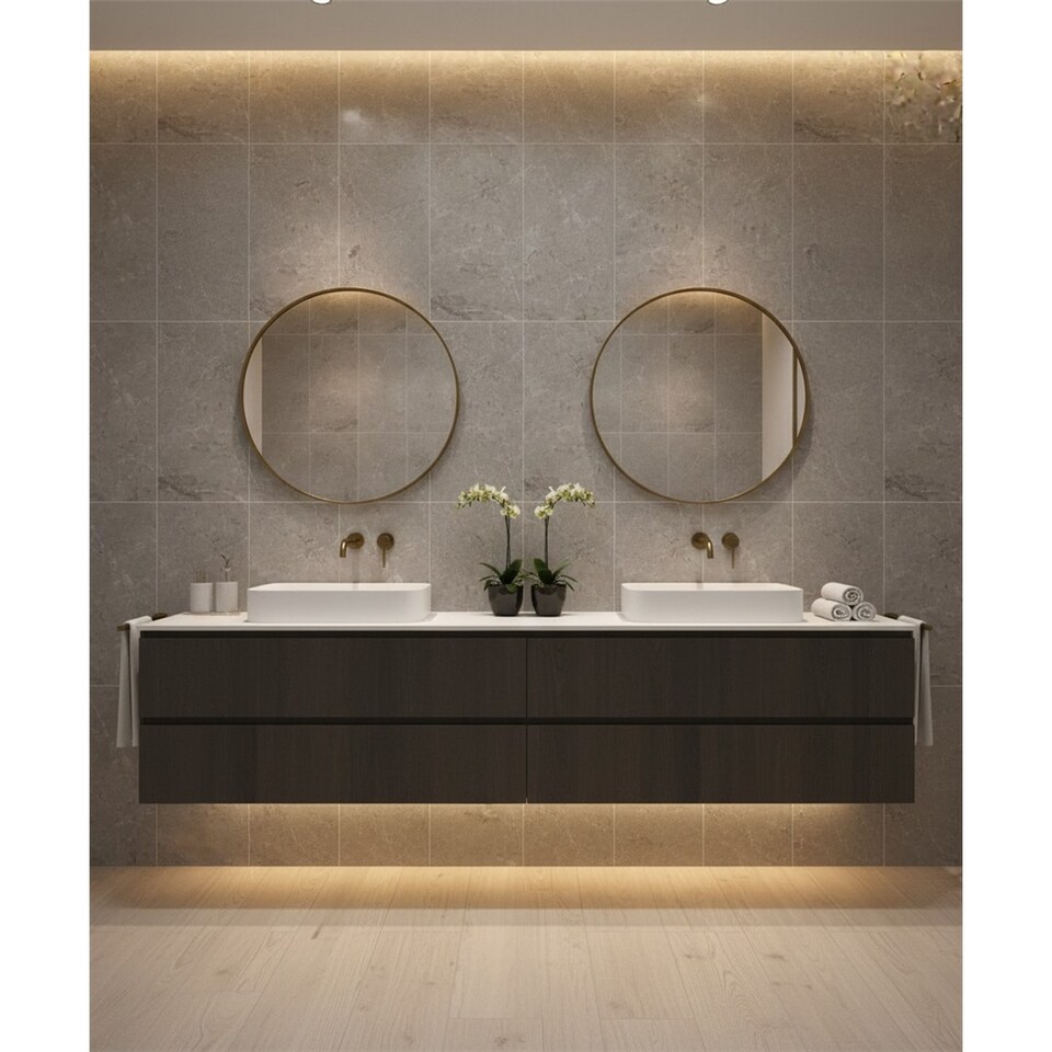 image 1 of Opalus Marble Ivory Matt Porcelain Tile (30 Pack - 10 Box - 21.5m2 ) - Bath - Floor & Wall Tile -Based on Turkish Silver Marble