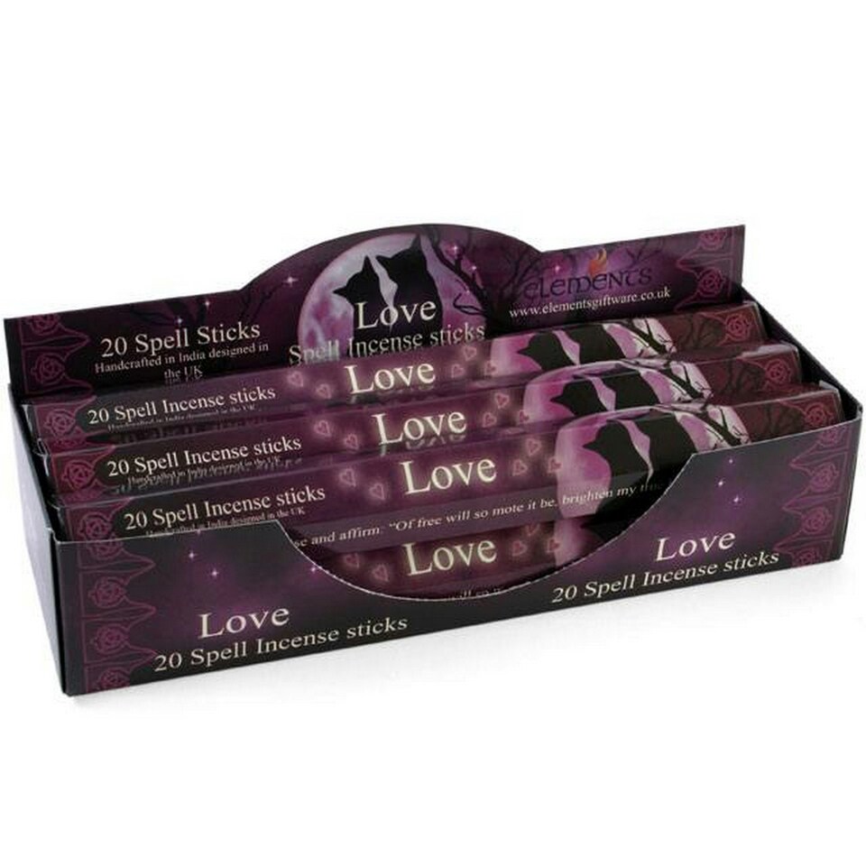 image 1 of Elements Love Spell Incense Sticks (Box Of 6 Packs) - Purple - One Size