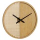 image 2 of Interiors by Premier Easily Maintained Large Wooden Wall Clock, Large Wood Dial Clock In Kitchen, Contemporary Large Wall Clock