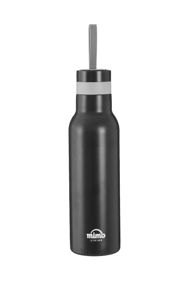 image 1 of Interiors by Premier Matte Grey 500ml Sports Bottle, Stainless Steel Modern Water Bottle, Leak-Proof Design Sports Water Bottle