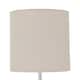image 4 of First Choice Lighting Chrome Touch Operated Table Lamp with Natural Linen Shade Chrome | Brown