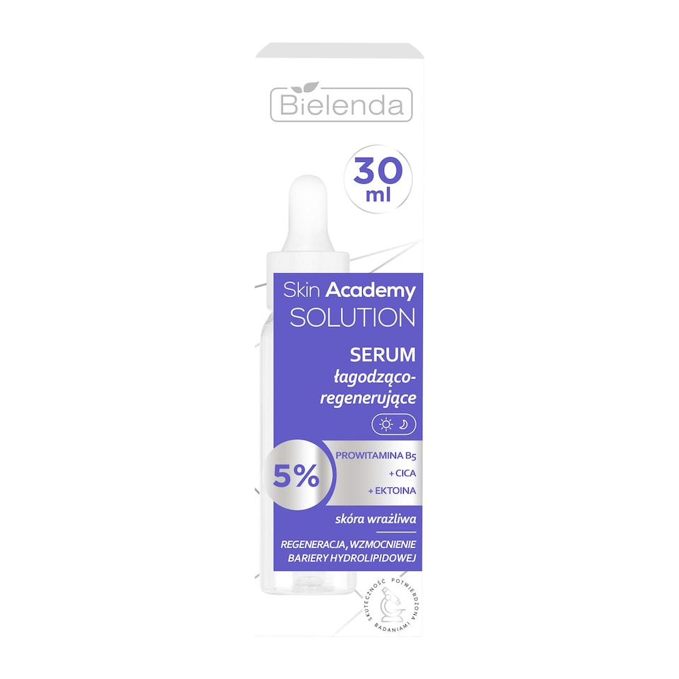 image 1 of Bielenda Skin Academy Solution Soothing and Regenerating Serum for Sensitive Skin with Provitamin B5 Cica and Ectoin 30ml